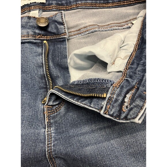 Black Daisy Jeans Juniors Size 9/29 Kate Straight Leg Mid Rise Faded Denim - Picture 6 of 7